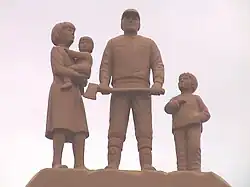 Image 47Detail of monument to the Reesor Siding Strike of 1963.