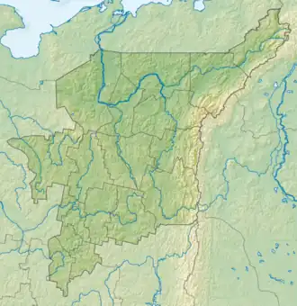 Location in the Komi Republic, Russia