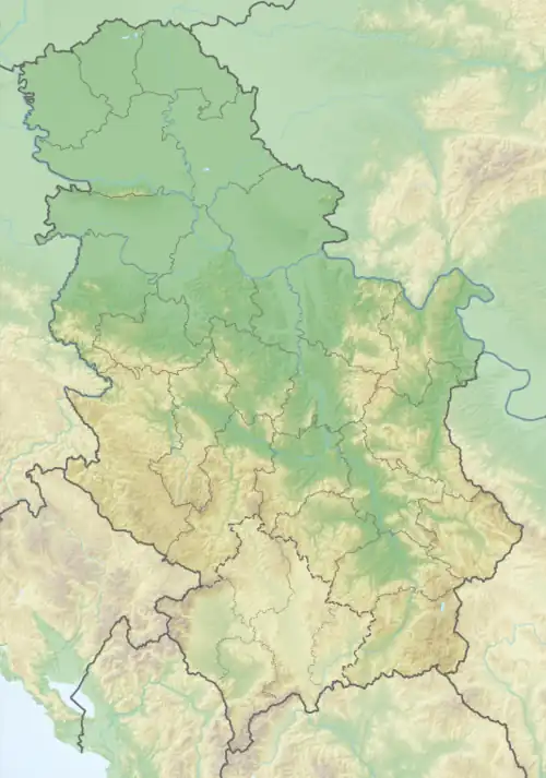 Location of Zrenjanin in Serbia and Europe