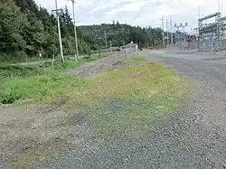 Outside the remnants of the International Paper mill in Gardiner, Oregon.