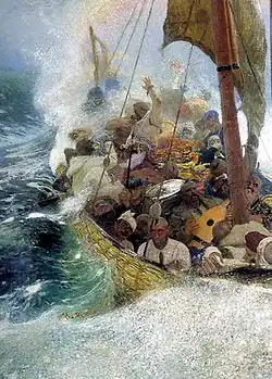 Cossacks on the Black Sea by I.Repin (1908)