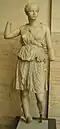 A young girl represented as Artemis (Cisarii baths in Ostia)