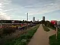 Ridgeway upper level looking towards Plumstead and Nathan Road exit. Close to the site of the Manor Ground arena