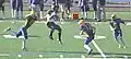 Winnipeg Rifles 13 - 43 Saskatoon Hilltops, Playoff game on October 19, 2014, at the Saskatoon Minor Football Field