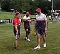 Jennings (centre) and Mark Nicholls