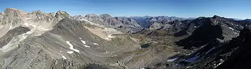 Panorama toward the Valle Stretta