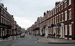 Rodney Street (1784; Grade II) Number 62, the birthplace of Gladstone, is Grade II*