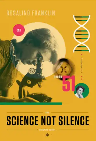 Rosalind Franklin is one of the women featured in Beyond Curie - a portrait series of women in STEM.