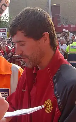 Roy Keane made 480 appearances with Manchester United and is the most decorated captain in club history, serving from 1997 to 2005.