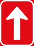 One-way roadway