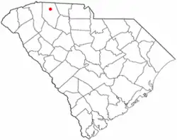 Location of Brannons Store, South Carolina
