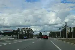 Looking northerly at the intersection of State Road 20 and State Road 79 in Ebro