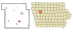 Location of Lake View, Iowa