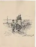 Mother and Child in the Dunes