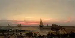 Martin Johnson Heade: Sailing off the Coast, 1869