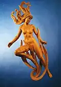 Salacia, Queen of the Ocean Lime Wood Private Commission