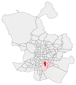 Location of San Diego