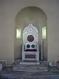 Bishop's Chair adorned in mosaic by the Cosmati - 13th century