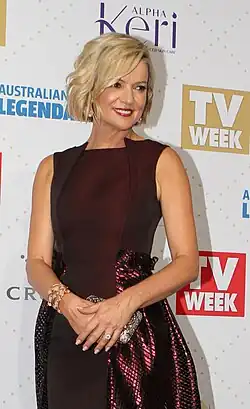 Sally at the 2016 TV weak Loige awards