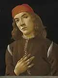Portrait of a Youth. by Sandro Botticelli, c. 1482–1485[6]