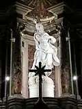Marble statue of a crowned Santa Agata