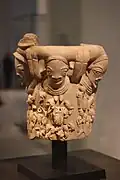 Relief fragment with heads and figures; 5th century BC – 5th century AD; length: 50 cm (20 in), height: 54 cm (21 in), width: 50 cm (20 in); terracotta; Musée du quai Branly. Like most African art styles, the Nok style focuses mainly on people, rarely on animals. All of the Nok statues are stylized and similar in that they have triangular-shaped eyes with perforated pupils, and arched eyebrows.