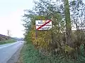 Route DN14 [ro] exiting Șeica Mare
