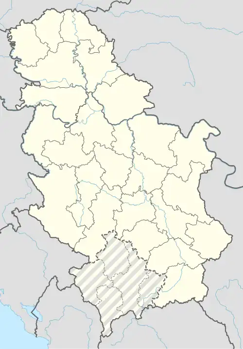 Busenje is located in Serbia
