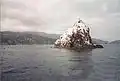 Ship Rock is located 3 miles (4.8 km) east of the Isthmus on Catalina Island, California.