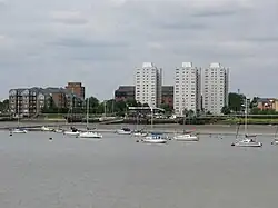 Grays town skyline