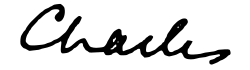 Prince Charles's signature
