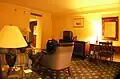 Hotel suite sitting room