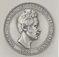 Relief of King Oscar I (obverse)