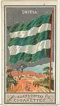 Smyrna, from the City Flags series (N6) for Allen & Ginter Cigarettes Brands (1887)