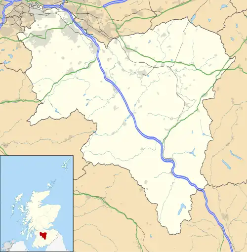 South Lanarkshire shown within Scotland