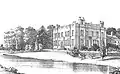 18th century etching of Spring Grove House