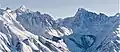 St. Julien Mountain (left) and Valenciennes Mountain (right)