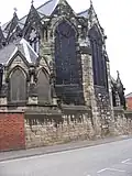 East side of church