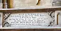 St Matthias memorial dedicated to Smith's first wife