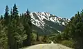 East aspect of Star Mountain, from Highway 82