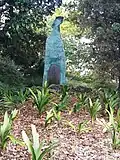 Statue in 2018, prior to vandalism and replacement
