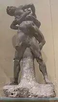 Hercules and Antaeus (c. 1622), terra-cotta, Victoria and Albert Museum, London, Great Britain.