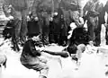 Jews captured from a bunker