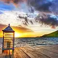 Sunset at Saba Rock Resort, British Virgin Islands