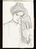 Sketchbook entry, pencil on paper, ca. 1899