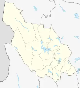 Location map of Dalarna County in Sweden