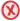 Red X symbol