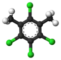Ball-and-stick model of TCMX