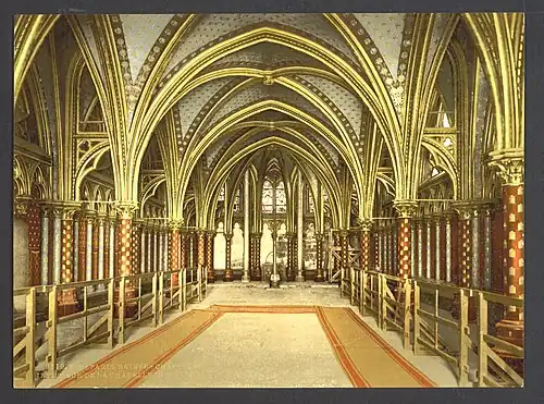 The lower chapel in 1900–1905