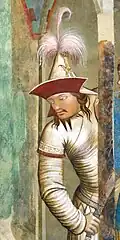 Mongol officer in The Martyrdom of the Franciscans (1342).[36]